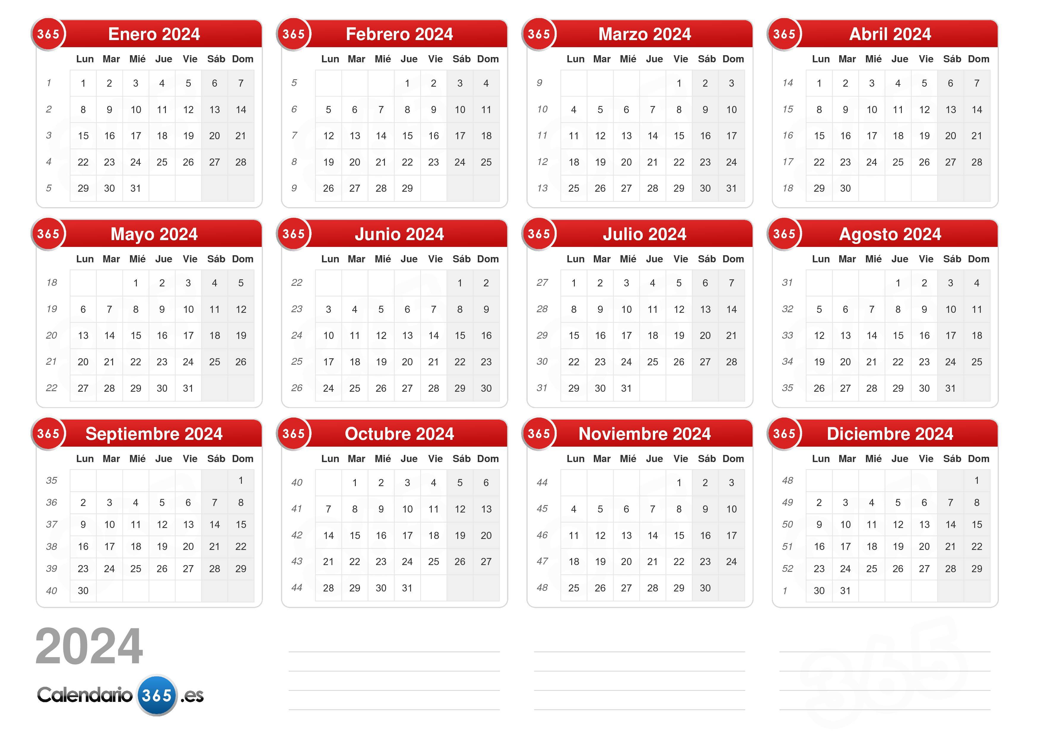 2024 Calendar 2024 Editable Cool Top The Best List of - Holiday List ...
